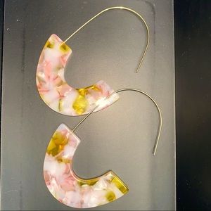 Open Wire Marble Earrings